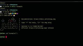 Creating Julia Environments