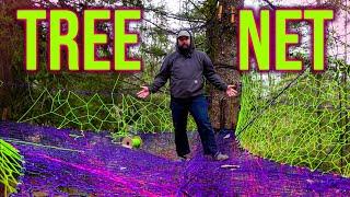 I BUILT A TRAMPOLINE IN THE TREES! TREE NET TOUR & HOW I DID IT