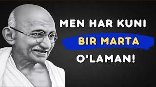 Mahatma Gandi Iqtiboslari, Hikmatli So'zlari- Bu So'zlar Dunyoqarashingizni O'ZGARTIRADI!