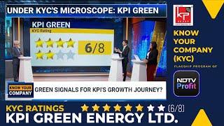 Dr. Faruk G. Patel Live | KPI Green Energy Gets ⭐⭐⭐⭐⭐⭐ 6/8 in NDTV Profit's Know Your Company.