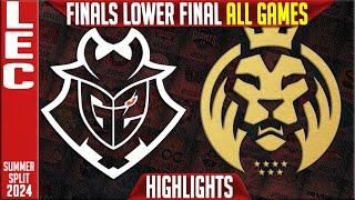 G2 vs MDK Highlights ALL GAMES | LEC Season Finals Lower FINAL | G2 Esports vs Mad Lions KOI