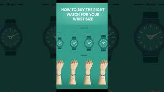 How to buy the right watch for your wrist size‍️ #shorts #shortvideo