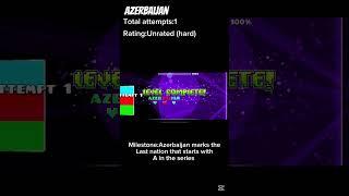 Geometry nations:Azerbaijan #shorts #geometrydash #gd #videogames #country #geography #azerbaijan