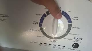 Amana washer stuck sensing light blinking error