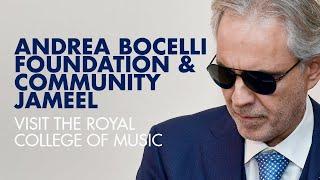 Andrea Bocelli Foundation & Community Jameel visit the Royal College of Music