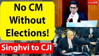 "No CM Without Elections!" -Singhvi Remarks to CJI on Shiv Sena Crisis