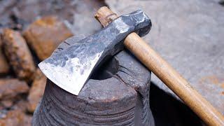 Forging an 2.5 KG Huge Indian Axe ! Handmade