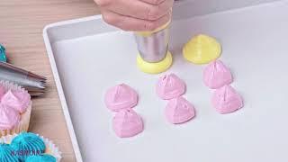 Kasmoire 9 Pcs Round Piping Tip ,Macaron Piping Tip ,Cake and Cookie Decorating Plain Tube Set.