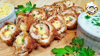 CHICKEN CORDON BLEU (WITH 2 SPECIAL SAUCES)