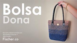 Dona bag in crochet with Fischer Polychrome yarn | By Isabella Chaves (@isabellachaaves)