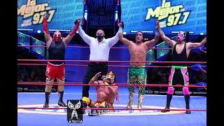 Leono, Valiente Jr. y Neón dieron cuenta de los rudísimos Nitro, Apocalipsis y Enfermero Jr.
