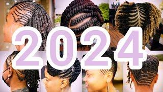 2024 Natural Hair Ideas For Black Women | Mini Twist Natural Hair Hairstyles