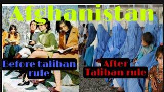 Afghanistan : before and after Taliban rule- Afghan society before civil war and after civil war.