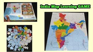 Unboxing: Funskool India Map Learning Game: India Map JigSaw puzzle Game/ Best Learning Game