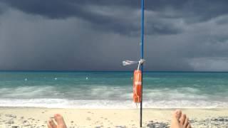 Storm off coast of Tropea Italy.