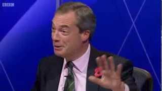 Benjamin Zephaniah on BBCQT - Nigel Farage 'Go On Who Do You Think You Are' 07/11/2013