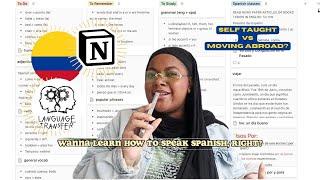 how I taught myself COLOMBIAN SPANISH  | best apps, accents + studying abroad(Intermediate)