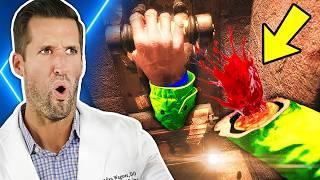 ER Doctor REACTS to WILDEST Video Game Healing Animations