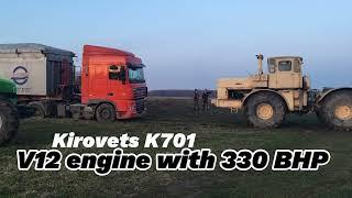 Deutz Fahr Agrotrac 620 and Kirovets K701 trying to help stucked truck DAF