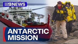 Vital supplies and new crew arrive at Australian Antarctic stations | 9 News Australia