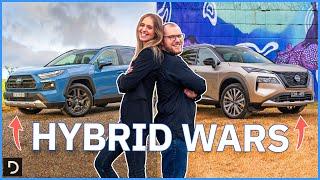 Nissan X-Trail Vs Toyota RAV4 | Can The New X-Trail Beat This Favourite Hybrid SUV? | Drive.com.au