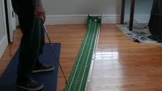 Indoor putting in winter time....