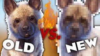 STRIPED HYENA REWORK - Side-by-Side Comparison | Planet Zoo Grasslands Animal Pack