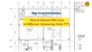 Plot Size Calculation || Unit conversion #plotarea #construction #vimutti_coe