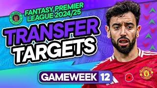 MY FPL GW12 TRANSFER TARGETS ️ Haaland OUT? & Injury Updates!  | Fantasy Premier League 2024/25