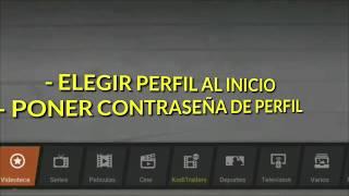 Kodi STVA - Perfiles, inicio de sesión y contraseña