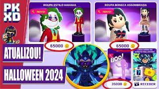 PK XD ATUALIZOU! HALLOWEEN 2024 ITENS GRÁTIS E NOVOS ITENS POR MOEDAS