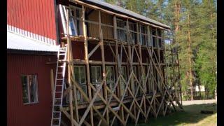 Renovating a 1940's Swedish wooden school which is now our home and business