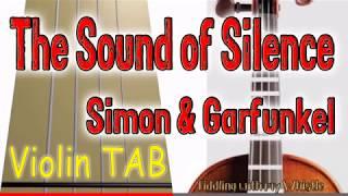 The Sound of Silence - Simon & Garfunkel - Violin - Play Along Tab Tutorial