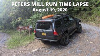 Time Lapse Peters Mill Run OHV Jeep Trail in the George Washington National Forest Edinburg Virginia