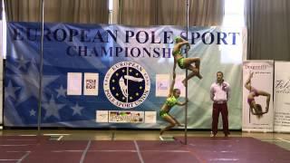 European Pole Sport Championship 2013   Doubles Baby   Evgenia Pavlusenko, Stefania Zhdanova