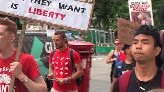 Close All Slaughterhouses March in London, June 2018,