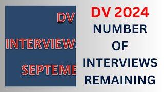 DV 2024: Number of Interviews Remaining!