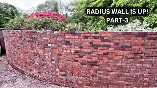 19th century Radius Brick wall Is Up To Height! - Part-3 #bricklaying #construction #youtube #yt