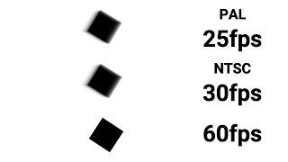 25 fps vs 30 fps vs 60 fps - Motion Video Test - PAL vs NTSC