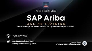 SAP Ariba Online Training Course by Experts training | Proexcellency