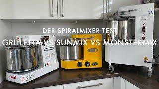 Der Spiralmixer Test - Grilletta vs. Sunmix vs. Monstermix