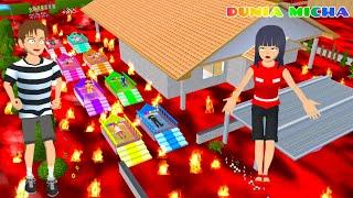 Yuta Bawa Mio Ke Kasur Es Dingin  Semua Kepanasan Karena Banzir Lava | Sakura School Simulator