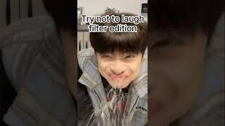 Try not to laugh filter edition! #shorts #couple #cute #laughingfilter #funny