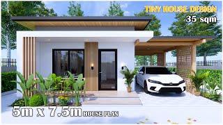 Beautiful Tiny House Design | 5m x 7.5m House plan ( Dream house )