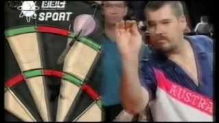 Weening 9 dart finish attempt in the first leg of a match! - Embassy 1994