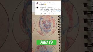 Drawing my Subscribers with 3D Glasses! #art #drawing #glassesart #trendingshorts #artist #shorts