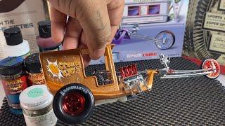 MPC Milk Trike V8 Chopper 1/25 Scale Model Kit Build Review...