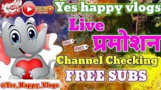 Get 150 subscribe free | Live channel checking and free promotion @yes_happy_vlogs 