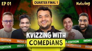 KVizzing with the Comedians: India Edition QF1 ft. @ZakirKhan @MananDesai Roshan Abbas and Vishwas!