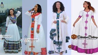 Ethiopian Habesha Kemis cultural dresses